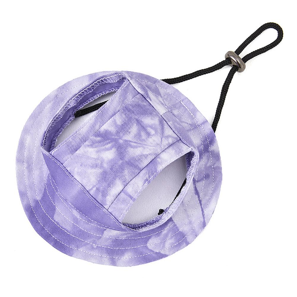 Tie-dyed Pet Hat with Ear Holes Dog Puppy Sunscreen Baseball  for Dogs Summer Cat  Sun Hat Small Dogs Outdoor Hiking Hat