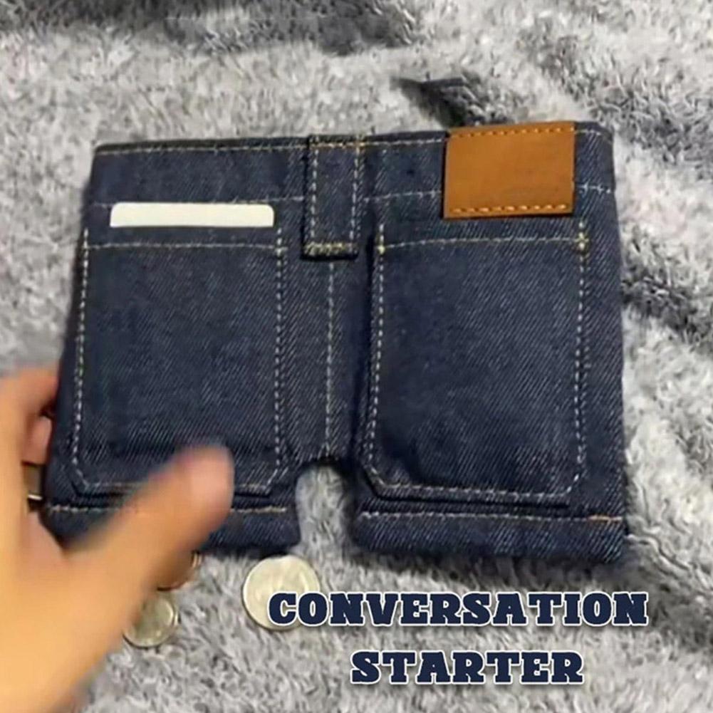 Mini Great Jeans Wallet Vintage Style Women's Wallet New Model Coin Purse Multi-functional Large Capacity Jeans Wallet Gift