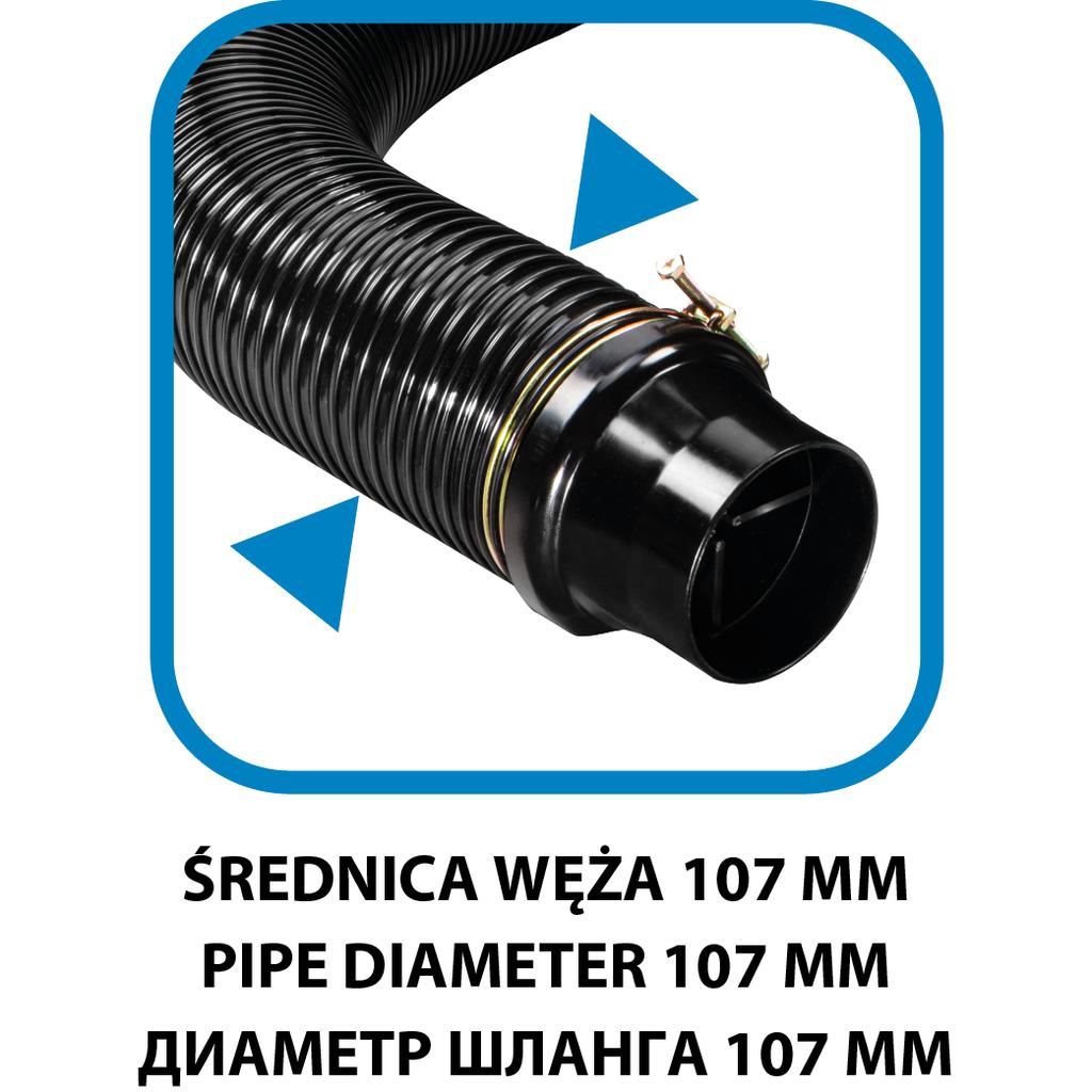 Chip and sawdust extractor 1100W 50 L