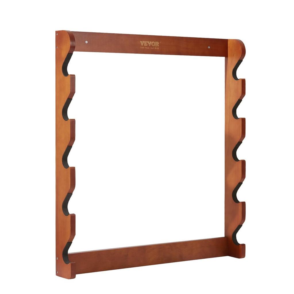 Gun Rack 5-Slot Wood Gun Rack Wall Mount Gun Display Rack holds 5 Rifles