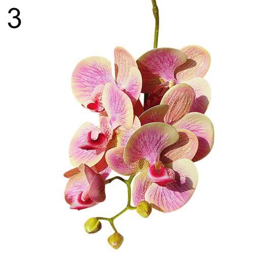 1Pc Artificial Flower Butterfly Orchid Bendable Garden DIY Party Wedding Decor