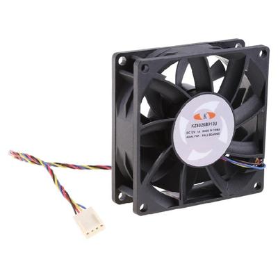 PWM Ball Bearing Fan KZ8025B012U DC 12V 4pin Cooling Fan CPU Cooler Chassis Radiator for Desktop Computer 6500RPM Fan
