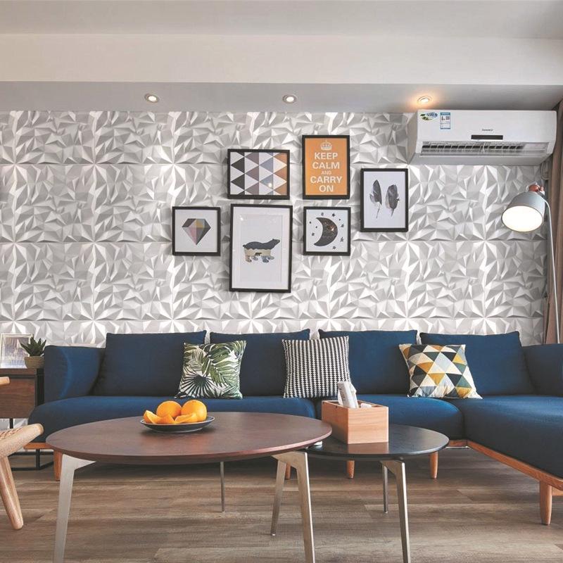 Embossed PVC 3D Decorative Wall Panel for Background Walls