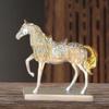Resin Horse Statue Art Miniatures Figurine Nordic Style Horse Ornaments  Christmas