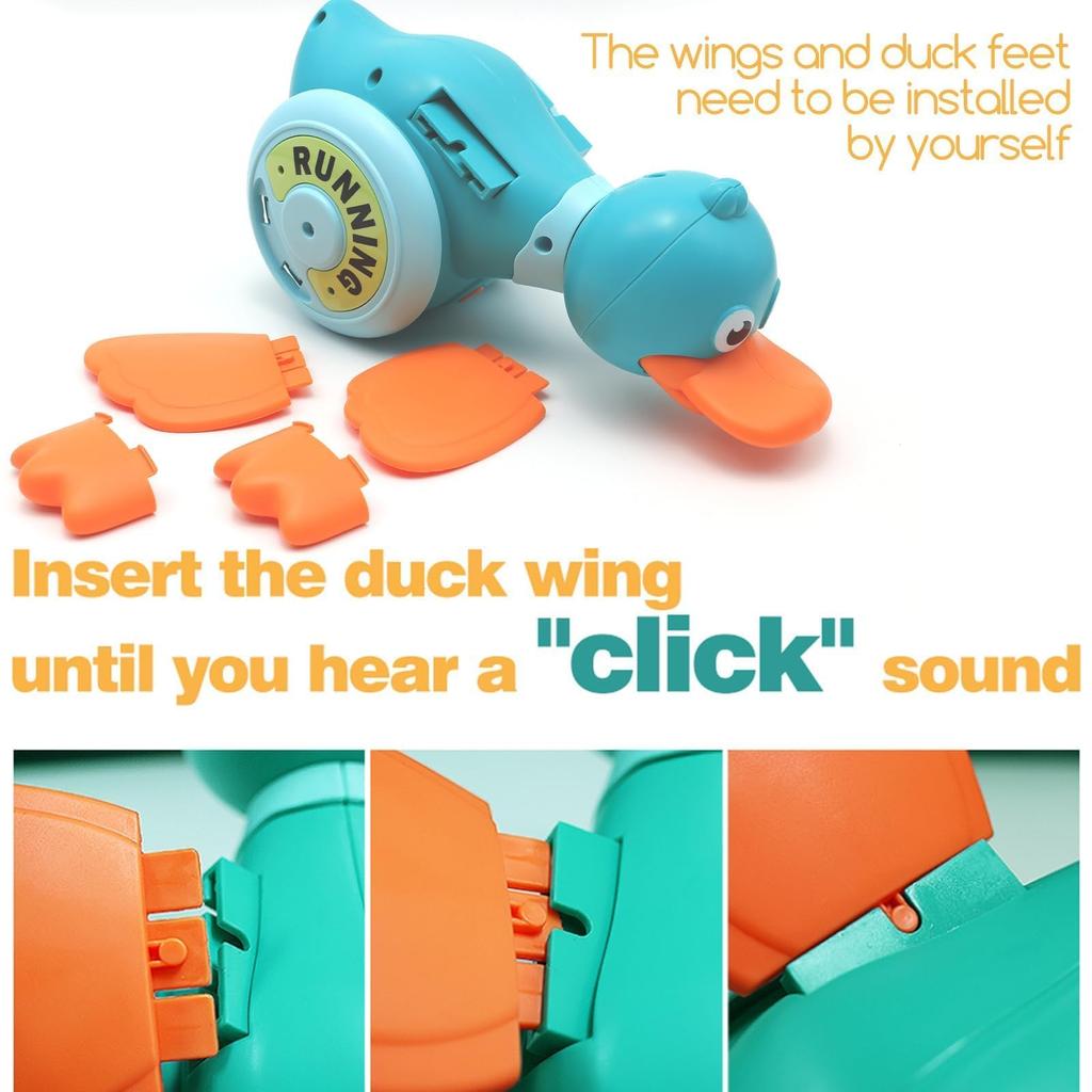 Musical Crawling Toy Duck - Electric Interactive Toy, LED Lights, 360° Spin, Soft Lighting, Sensory Play, Educational Gift