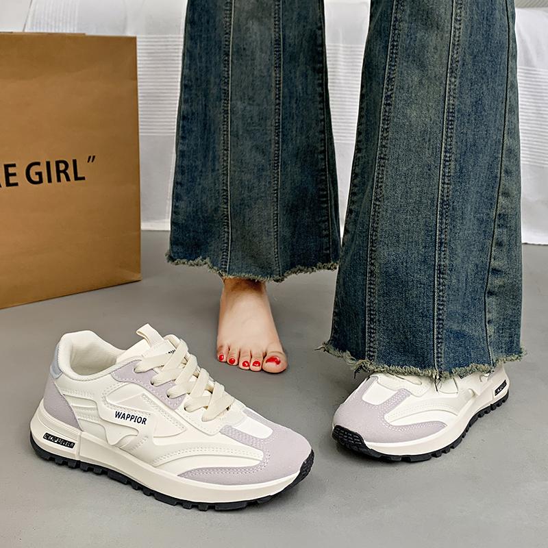 Fashion CRLAYDK Designer Womens Chunky Sneakers Tennis Walking Leather Work Fashion Shoes Comfortable Casual Sports Ladies Trainers