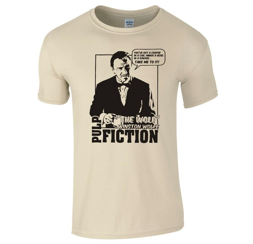 Inspiriert von Pulp Fiction Winston Wolfe Der Wolf T-Shirt