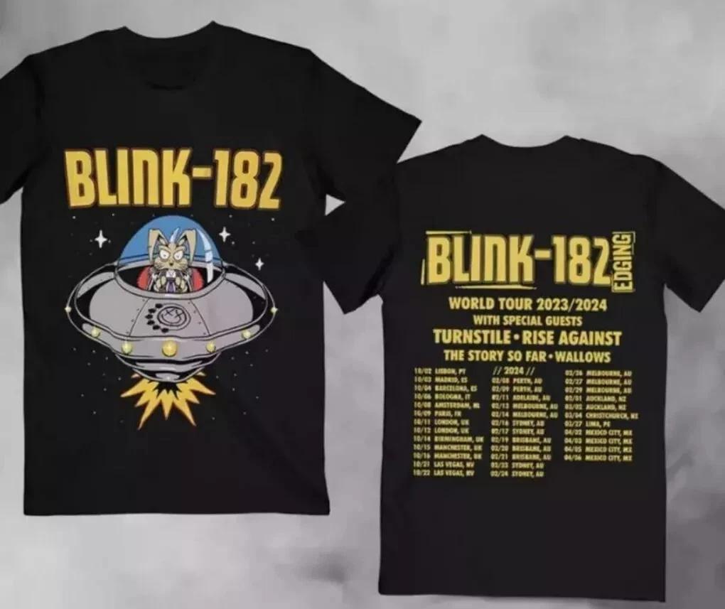 Мировой тур Blink 182 2023 2024 Концертная футболка Barker Кролик Средний Макбет Bnwo XL
