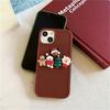 Korea Cute Christmas Phone Case For Iphone 14 13 12 11 Pro Max X Xs Xr Lovely 3d Santa Claus Christmas Tree Shockproof Soft Case