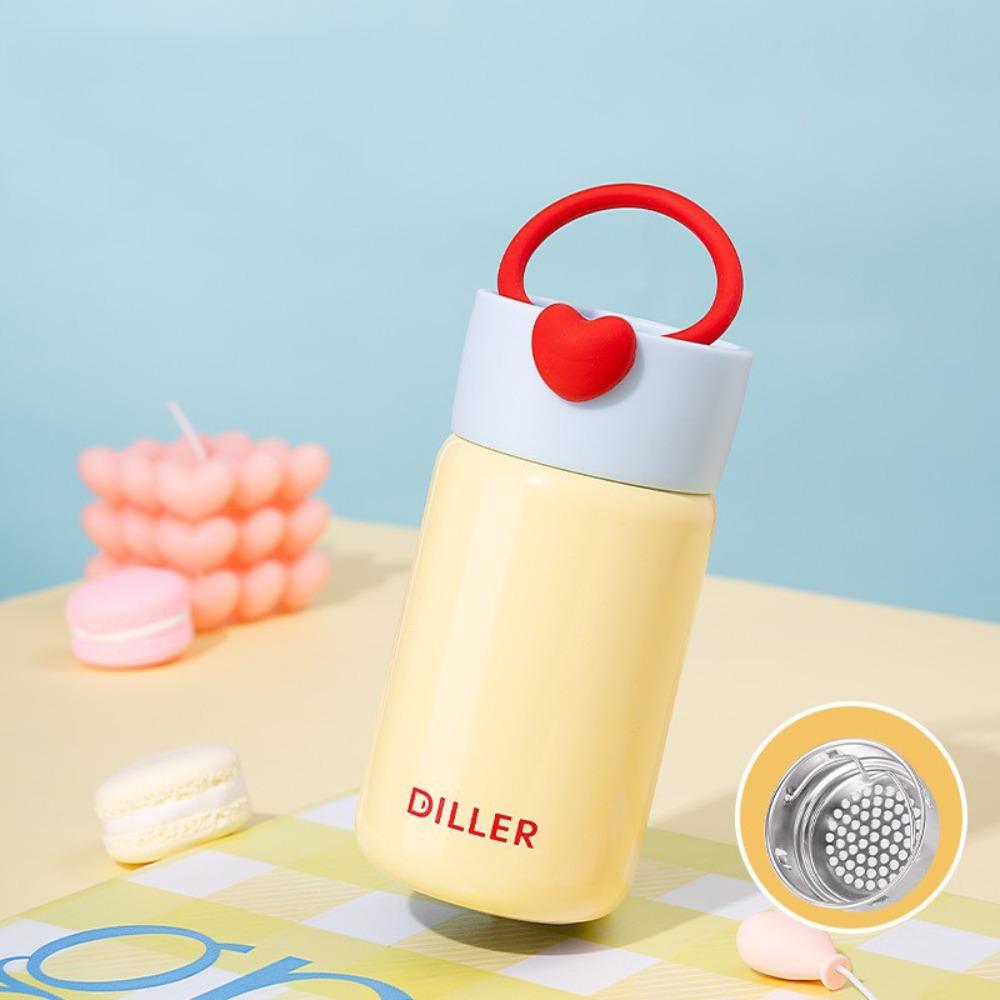 With Handle Mini Thermos Cup Drinking Kettle Thermal Water Bottle  Children Girls Boy