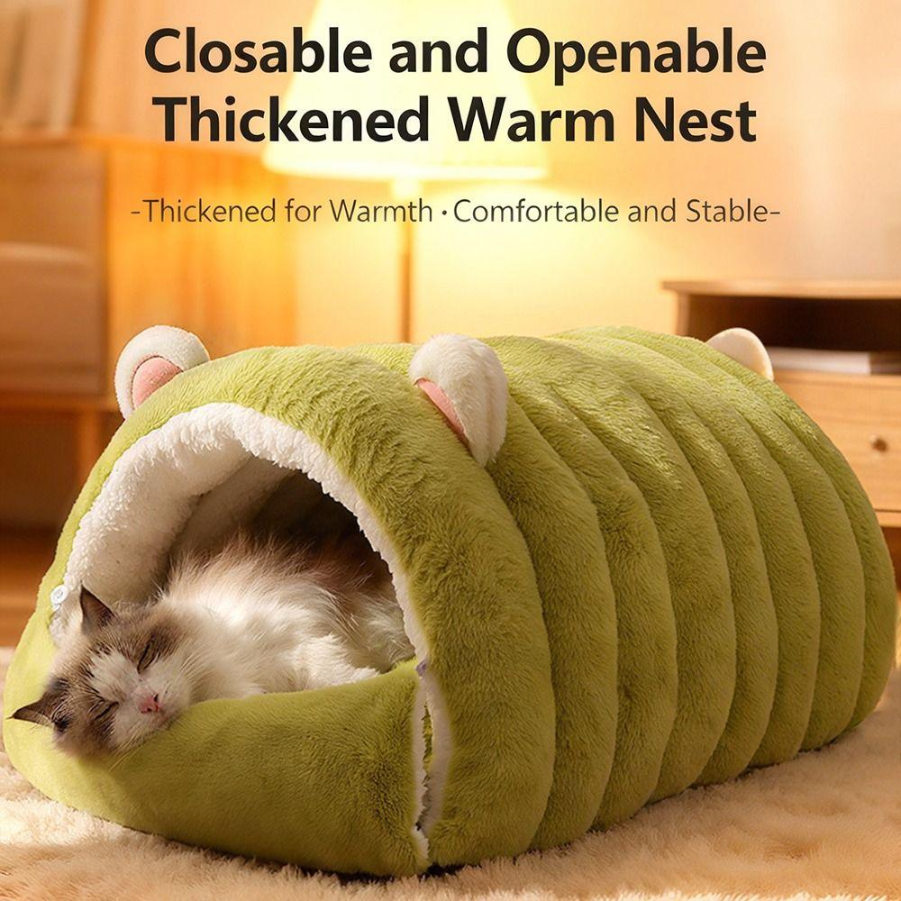 Comfortable Pet Snuggle Sack Puppy Nest Closed Cat Sleeping Bag Sleeping Bag Nest for Winter