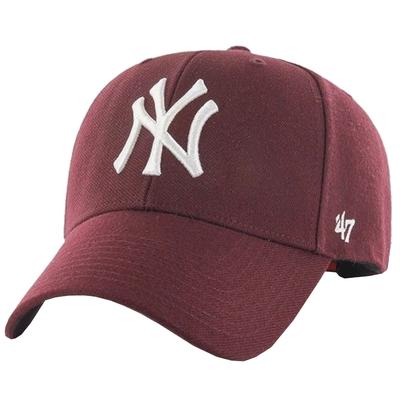 47 BRAND Kšiltovka MVP New York Yankees, Unisex bordová kšiltovka