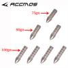 6/12/24pcs 75/80/100grain Insert Arrow Head Stainsteel Tips for ID 6.2mm Shaft Archery Accessory 5