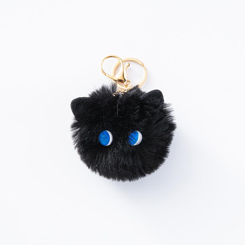 Blush Cat Cat Ball Mountain Mountain Handmade Plush Doll Keychain Pendant Girl Heart Schoolbag Pendant