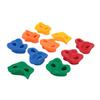 Rock Climbing Holds Outdoor Climbing Wall Holds Plastic Colorful Grips for Backyard Playground 10 PCS + Screws