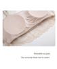 Silk Strapless Lace Trim Padded Camisole Bra