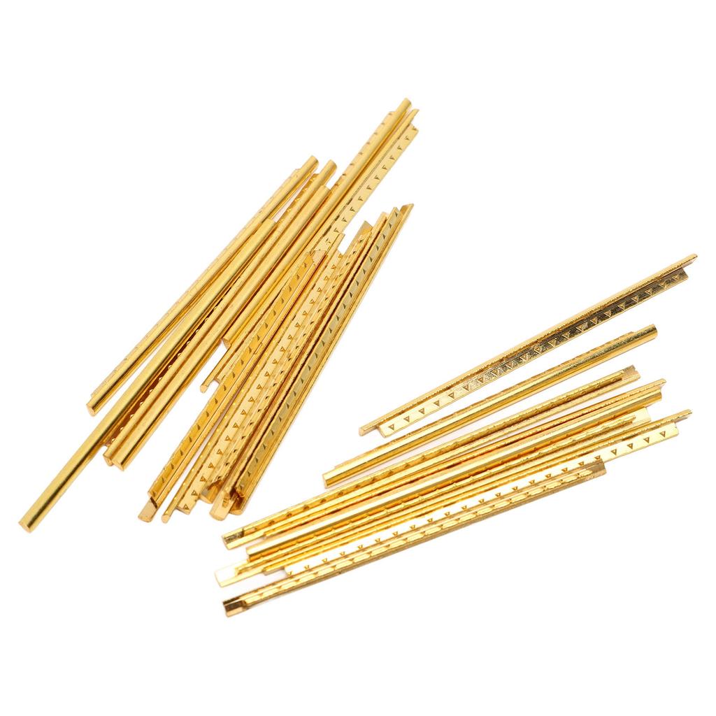 19Pcs Guitar Fret Wire Set Metal Pre Rounded Corner Design Electric Guitars Parts Accessories