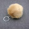 Niedlicher Bommel-Schlüsselanhänger mit buntem, flauschigem Ball, gefälschter Kaninchenfell-Schlüsselanhänger, schöner Damen-Modeschmuck