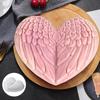 Silicone Molds For Baking Heart Candy Fondant Molds Creative Flexible Mould Realistic Feather Tool For Couples Making Bakery