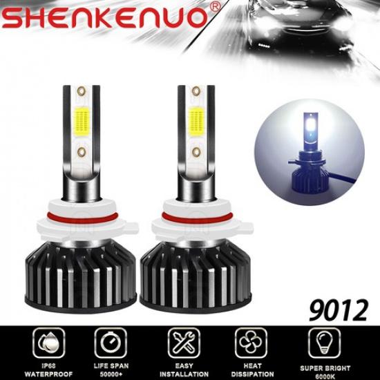For 2014 2015 GMC Sierra 1500 2x 6000K LED Headlight Bulbs High&Low Beam 9012