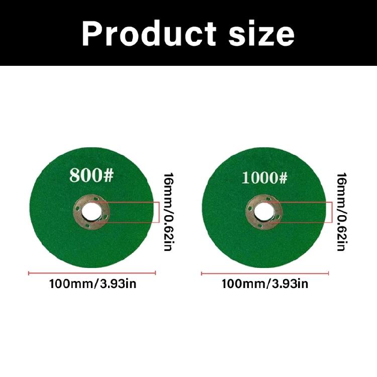 Heavy dutys 6mm Resin Grinding Wheel 800/1000Grit for Sharpening Tool Polishing Stone Surfaces on Angle Grinders