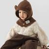 Korean Kids' Wool Balaclava Hat with Mask - Cute & Versatile for Autumn/Winter
