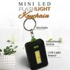 Mini COB Taschenlampen Leistungsstarke 3W Helle COB Taschenlampen Tragbares Taschen-LED-Licht Schlüsselanhängerlicht Drei Modi