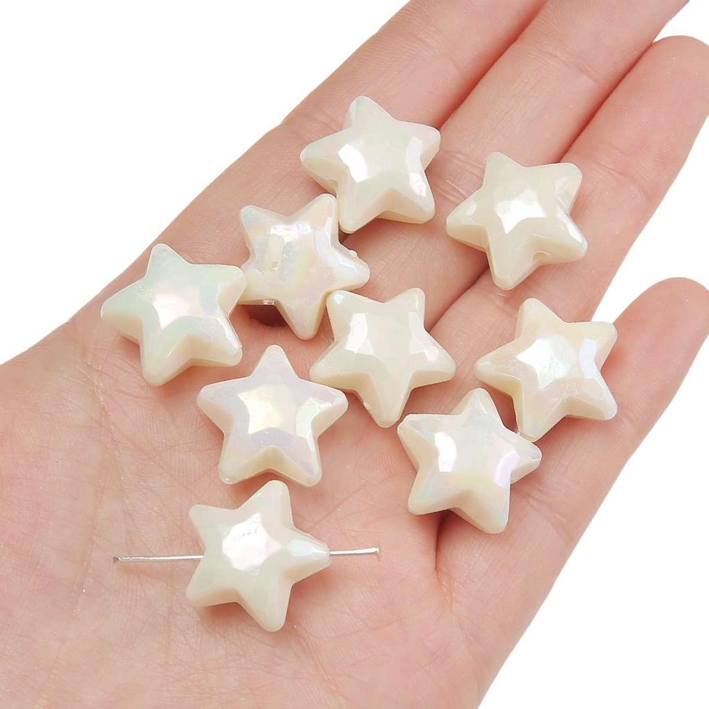[19X17mm] Color-Plated Peach Heart Beads  Cream Heart-Shaped Beads DIY Handmade Jewelry Accessories