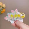 Candy Color Butterfly Hairband for Children Hair Elastic Hair Band Ponytail Holder Little Girl Hair Accessories 1 Pair