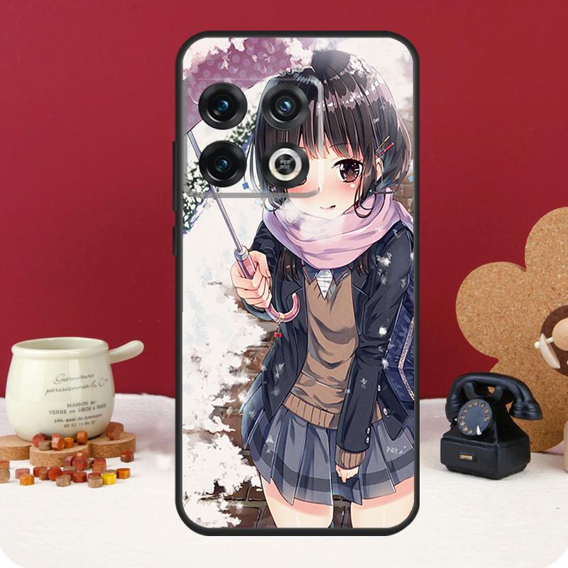 Anime girl cartoon japan cute Cover For OnePlus Nord 4 CE 3 2 Lite N30 N20 N10 OnePlus 10T 8T 13R 12R 13 12 11 10 Pro Case