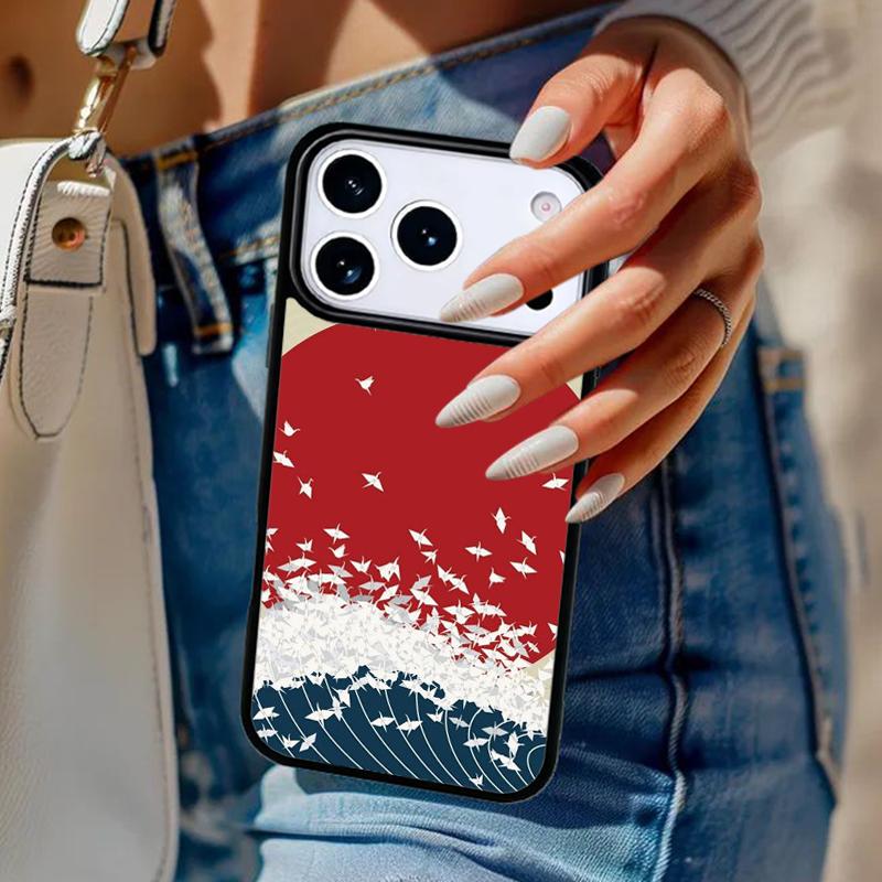 Japanese Style Art Japan Phone Case For iPhone 17 Air 14 15 13 12 Max Cover For Apple 14 15 16 16e 11 Pro Max Plus
