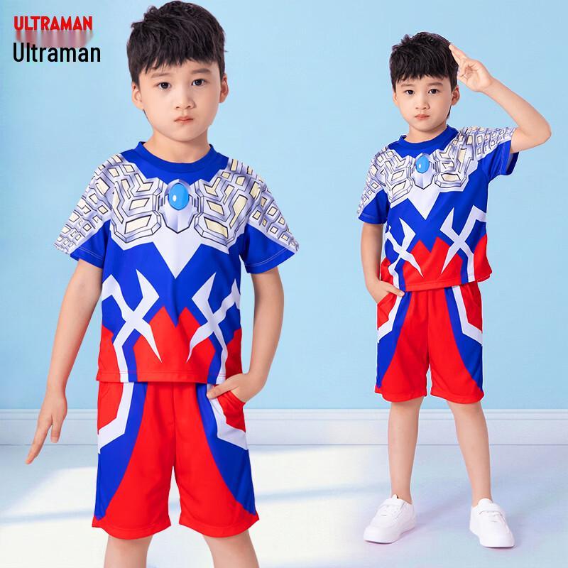 Мальчишеский комплект из футболки с коротким рукавом и шорт ULTRAMAN с функцией быстрого высыхания 110