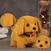 Electronic Walking Stuffed Dog Toy, Realistic Interactive Puppy Robot Pet Dog, Walking, Barking,Wagging Tail & Talking