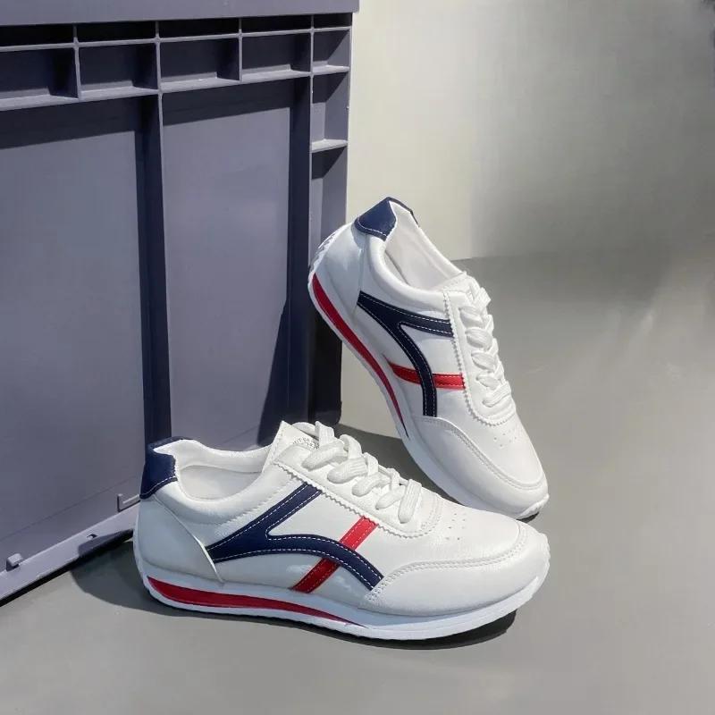 

Кроссовки женские, новая спортивная обувь, женские маленькие белые туфли, модные удобные кроссовки, универсальные легкие повседневные кроссовки 35 синий