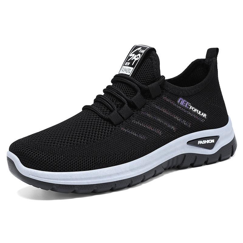 Shoes women's new women's shoes flying woven breathable couple casual shoes versatile soft sole lightweight sports shoes