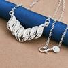 925 Sterling Silver 16-30 Inch Exquisite Geometric Pendant Necklace, Fashionable Wedding Women's Accessories Jewelry