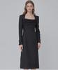 JULIY&CALLA 24 Fw Collar 108 Dear Vivian Tweed Dress Black