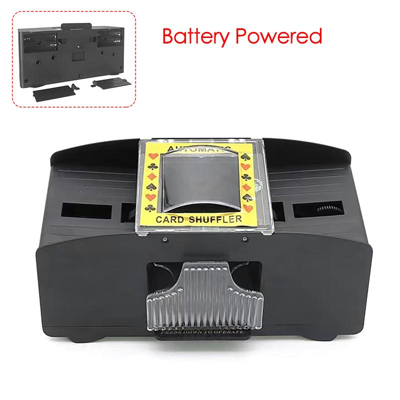 Automatic Card Shuffling Machine Battery Powered Playing Cards Shuffler Portable Party Games Texas Holdem Poker Shuffle Machine Battery Powered