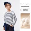 Navigare Boys' Long-Sleeve Striped Cotton Tee