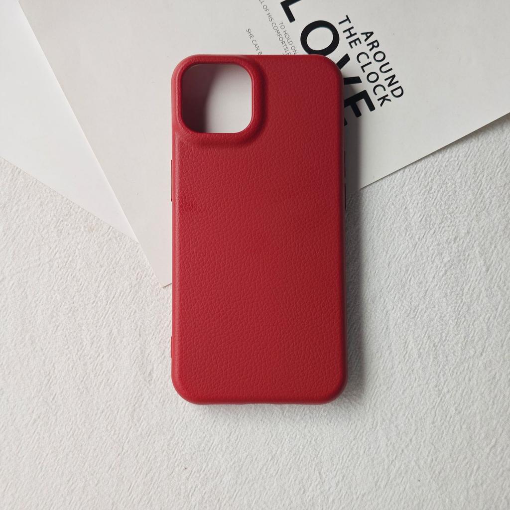 Leather Texture TPU Soft Case Compatible with iPhone 16 Pro Max Apple 13/14 Phone Case Manufacturer Wholesale Styles Materials