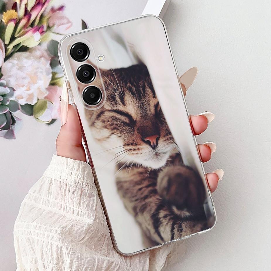 For Samsung Galaxy A17 5G Case SM-A176B Cute Cat Painted Cover 6.7'' Soft Silicone Case For Samsung A17 A 17 GalaxyA17 5G Fundas