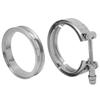 4in Downpipe Clamp Flange V Band Kit Replacement for Turbo S200 S200‑SXE S300 S300‑SXE S200SX S300 S257 S366