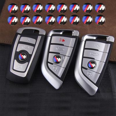 BMW M 2026 New 11/14MM 3D Aluminum Car Key Shell Stickers Auto Key Remote Fob Decal BMW M Logo G83 G82 E90 X1 X3 X5 X4 X6 CVA1 F34