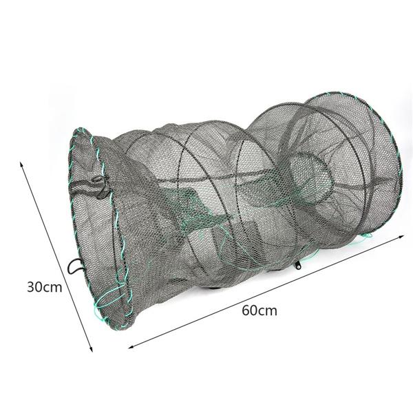 Crab Crayfish Lobster Catcher Pot Trap Fishing Net Eel Prawn Shrimp Live Bait Eel Crab Lobster Minnows Crawfish Net 2 size