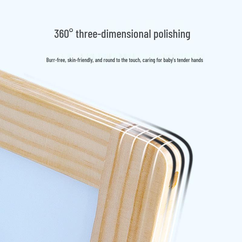 Double-Sided Magnetic Doodle & Writing Easel for Toddlers - Dust-Free Blackboard