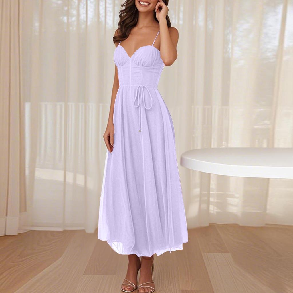 Sexy Suspender Casual Dress Multicolor Women's Dress