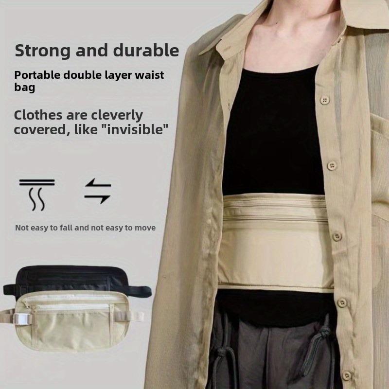 Waist Pouch for Travel,Hidden Passport Holder&Money Belt - Anti-Theft,Slim & Breathable for International Trips & Outdoor Safety