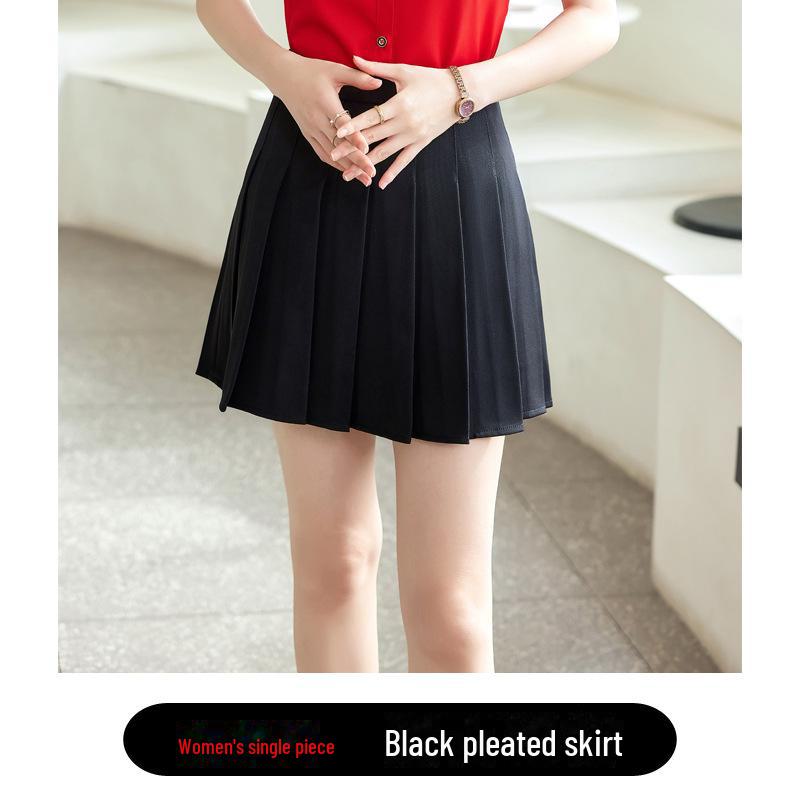 Dámská profesionální bílá košile s krátkým rukávem - Formální uniforma pro vysokorychlostní železnici a letušky