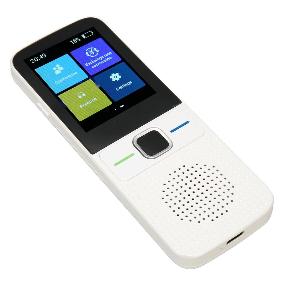 AI Voice Translator WiFi Intelligent Simultaneous Translation Noise Reduction 2.4 Inch Touchscreen Language Translator