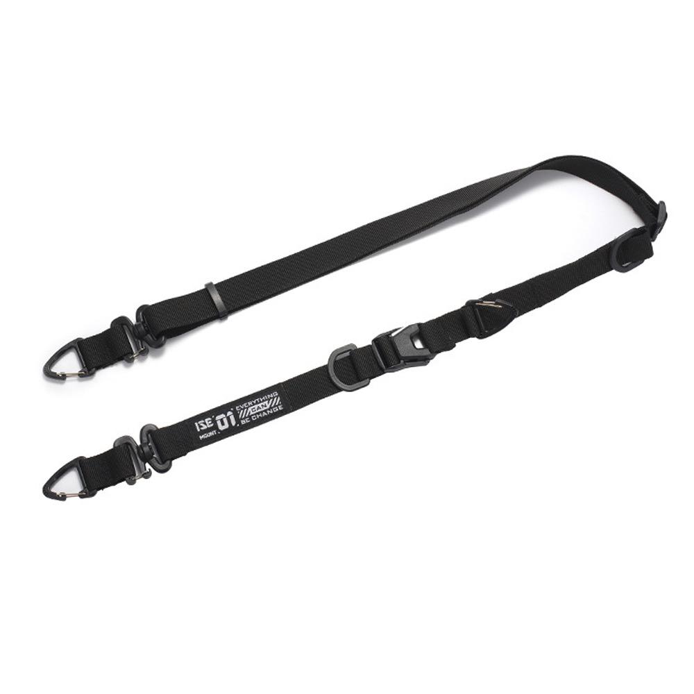 Multi-functional Shoulder Strap Camouflage Webbing Hanging Buckle Crossbody Bag Strap  Outdoor black